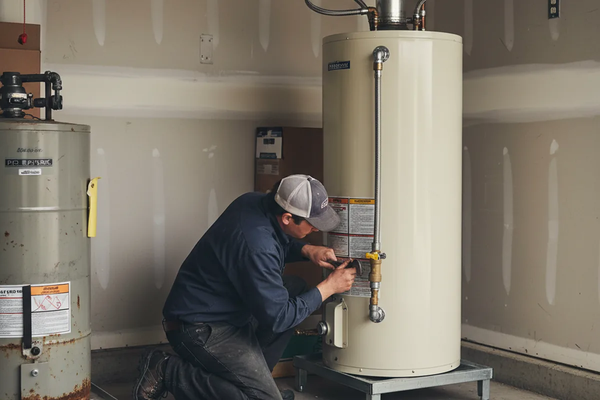 Water heater and shutoff valve replacement in Doylestown