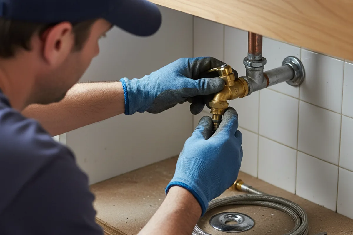 Shutoff valve and fitting work during Emergency Plumbing in Doylestown